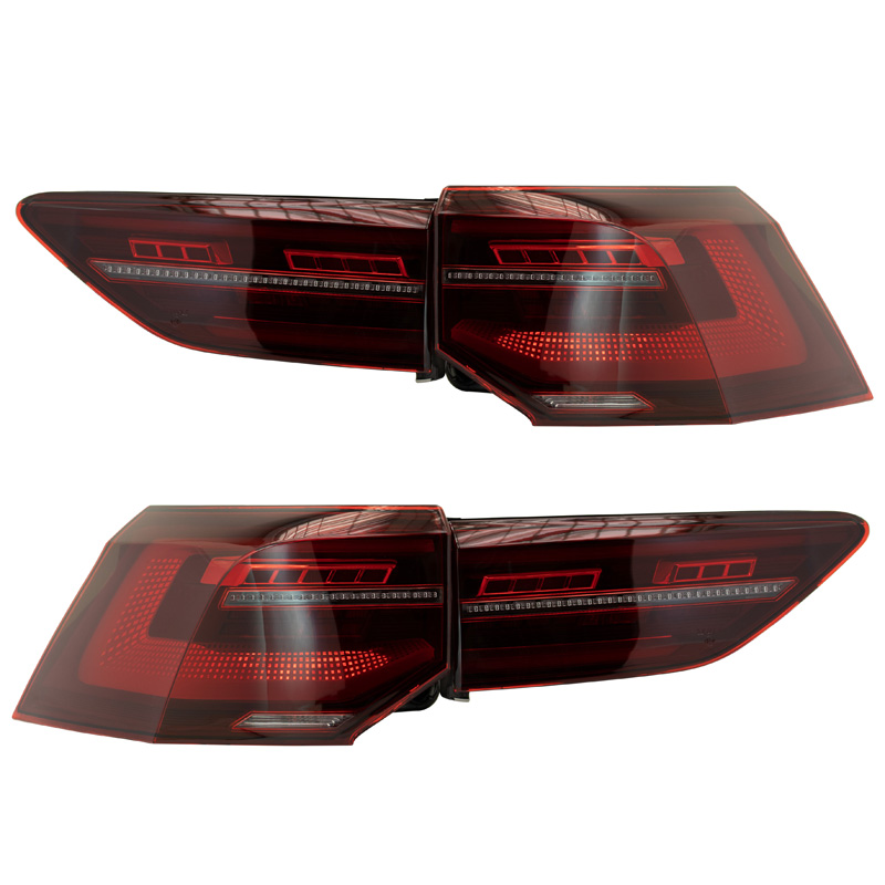 Set de Feux Arrière LED sur mesure pour Volkswagen Golf VIII 2020- excl. Variant - Rouge/Fumée - incl. Feux Dynamiques