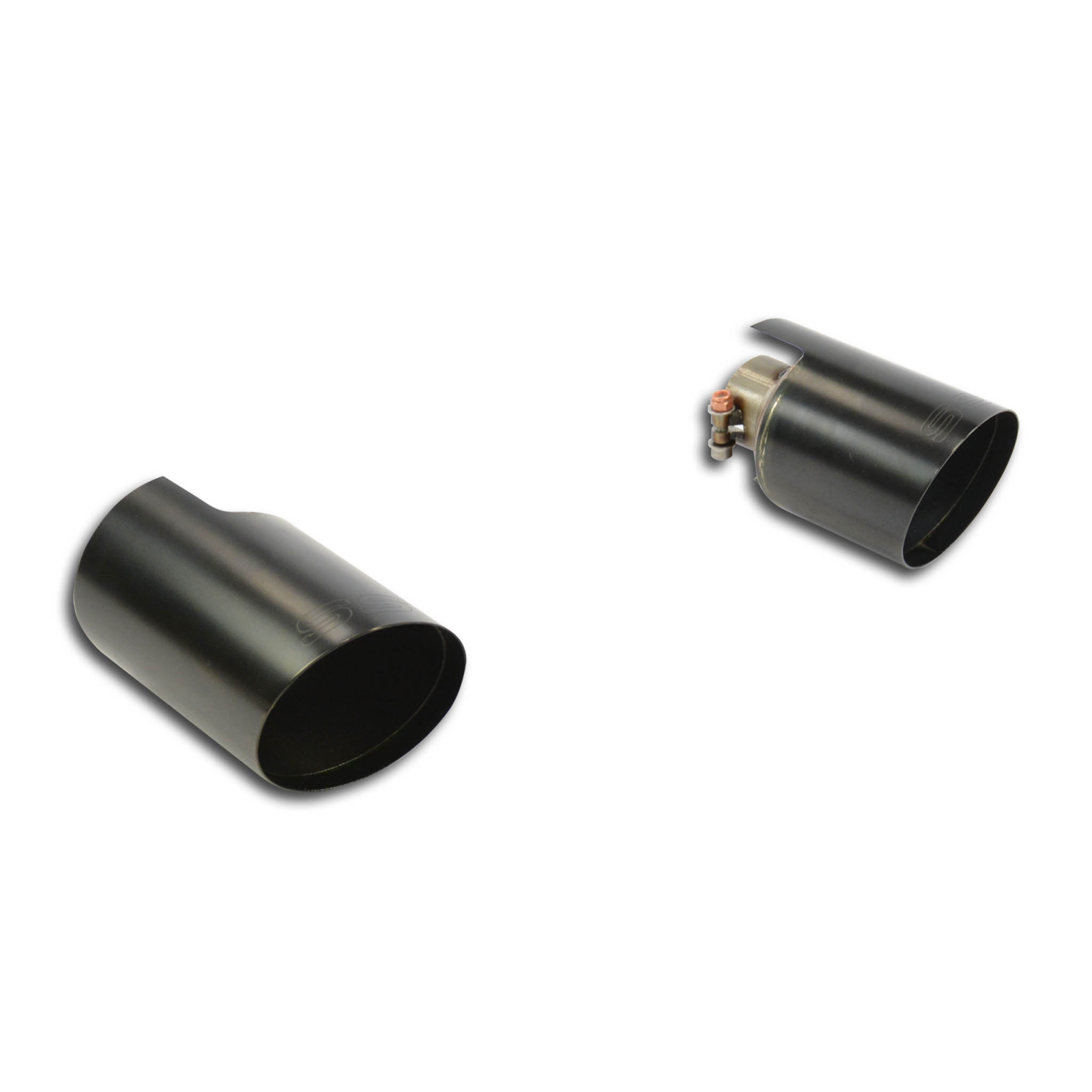 695 ABARTH 1.4T "Biposto" (190 Hp) (Ø65) 2014 Endpipe kit "Race" Black Right O100 - Left O100