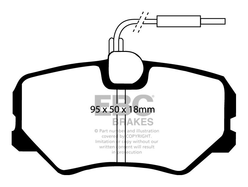 EBC Brakes PEUGEOT 405 1.9 D Station 87-94 Remblokken voorzijde