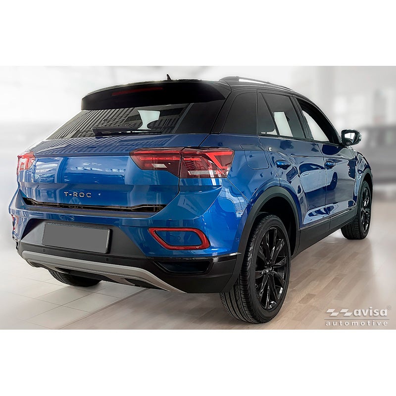 Avisa Moulure de hayon en Inox Noir Chrome sur mesure pour Volkswagen T-Roc 2017-2022 & Facelift 2022-2025 (incl. Cabrio)