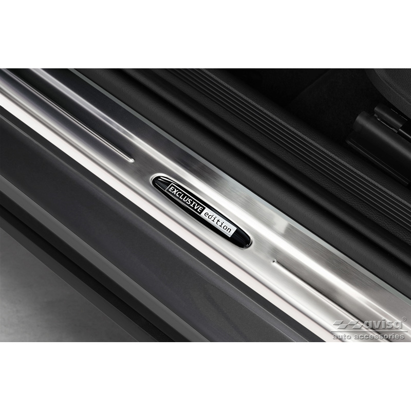 Seuils de portes inoxydable sur mesure pour Volkswagen Taigo 2021- 'Exclusive Edition' - 4-pièces