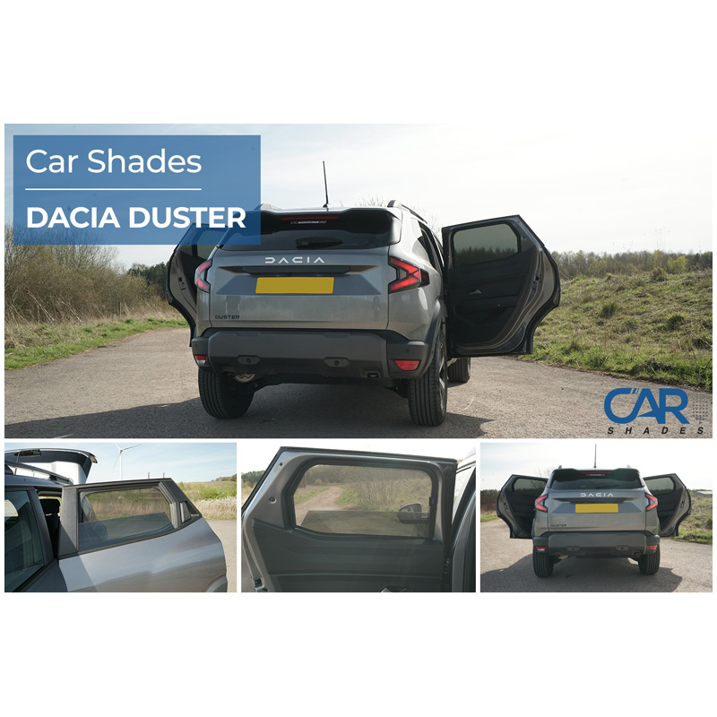 Set de Car Shades (portes arrières) sur mesure pour Dacia Duster III 2024- (2-pièces)