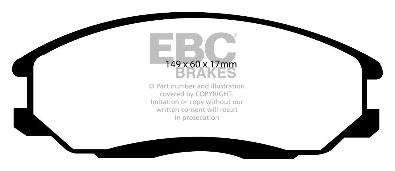 EBC Brakes HYUNDAI Trajet 2.0 2000-2008 Remblokken voorzijde gre