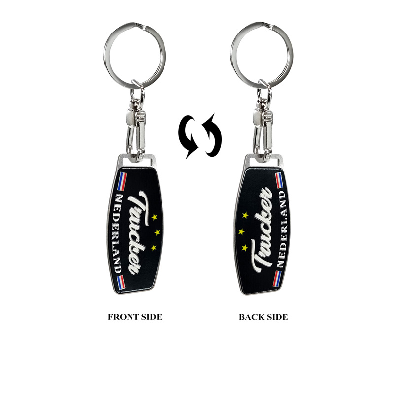 Porte-clés en acier inoxydable - Trucker/Nederland