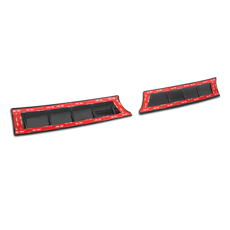 Protection de seuil arrière inox noir sur mesure pour Suzuki Swift VI 2024- 'Ribs'