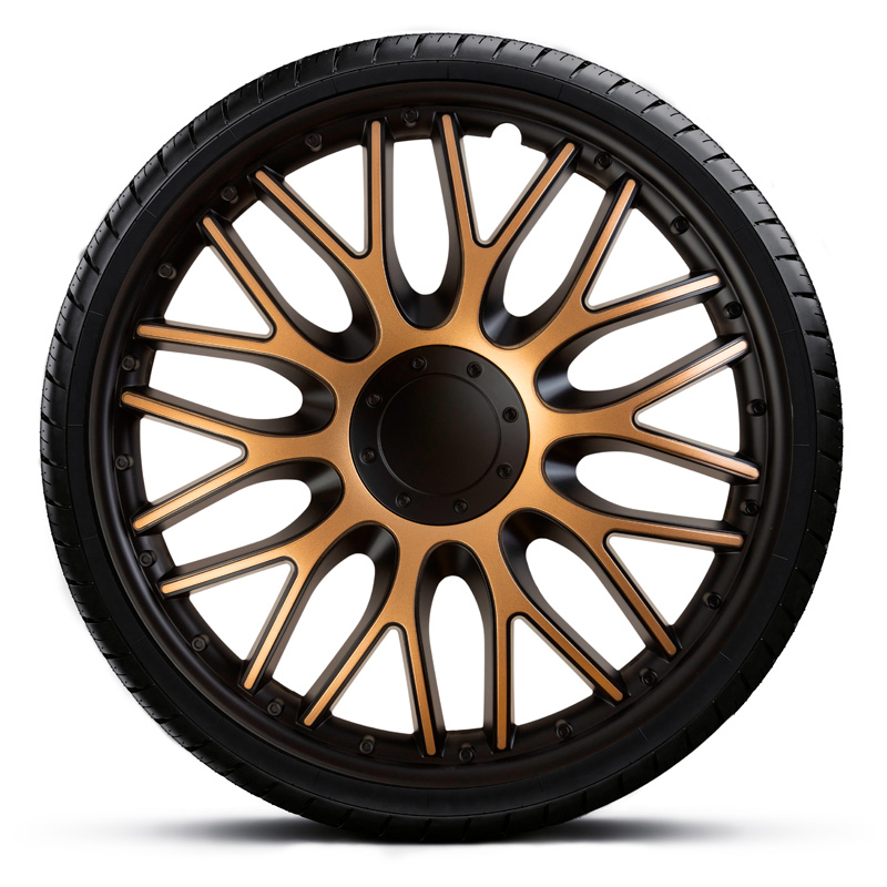 Jeu d'enjoliveurs J-Tec Orden 14-inch noir/d'or