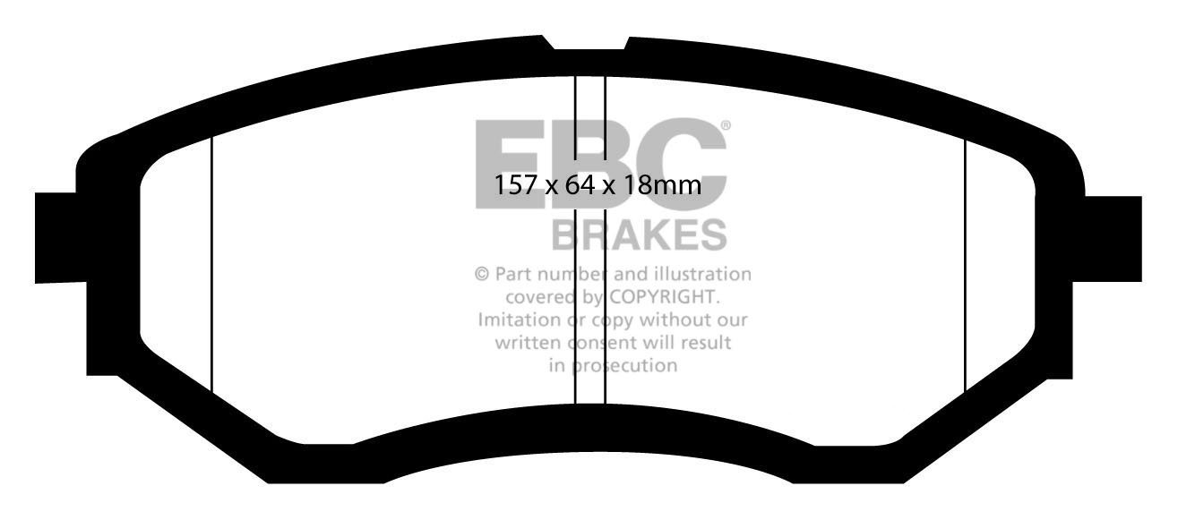 EBC Brakes SUBARU Legacy 3.0 2003-2010 Remblokken voorzijde reds