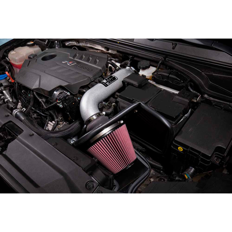 K&N Kit d'admission Typhoon sur mesure pour Hyundai Veloster N & i30 N 2.0 L4 2017-2024 - Argent (69-5324TS)