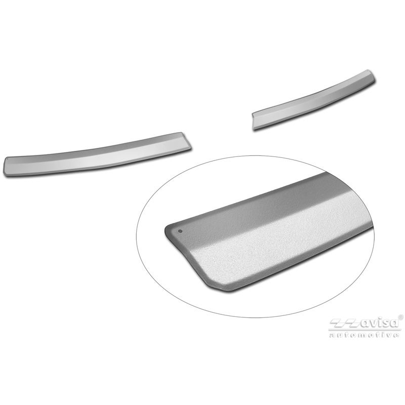 Avisa Protection de Seuil de Coffre Acier Inox sur mesure pour Dacia Spring Facelift 2024- - Argent Mat - 2 pièces