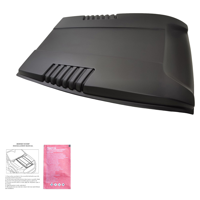 Écope de capot sur mesure pour Ford Ranger T7/T8 2015-2022 - Noir mat