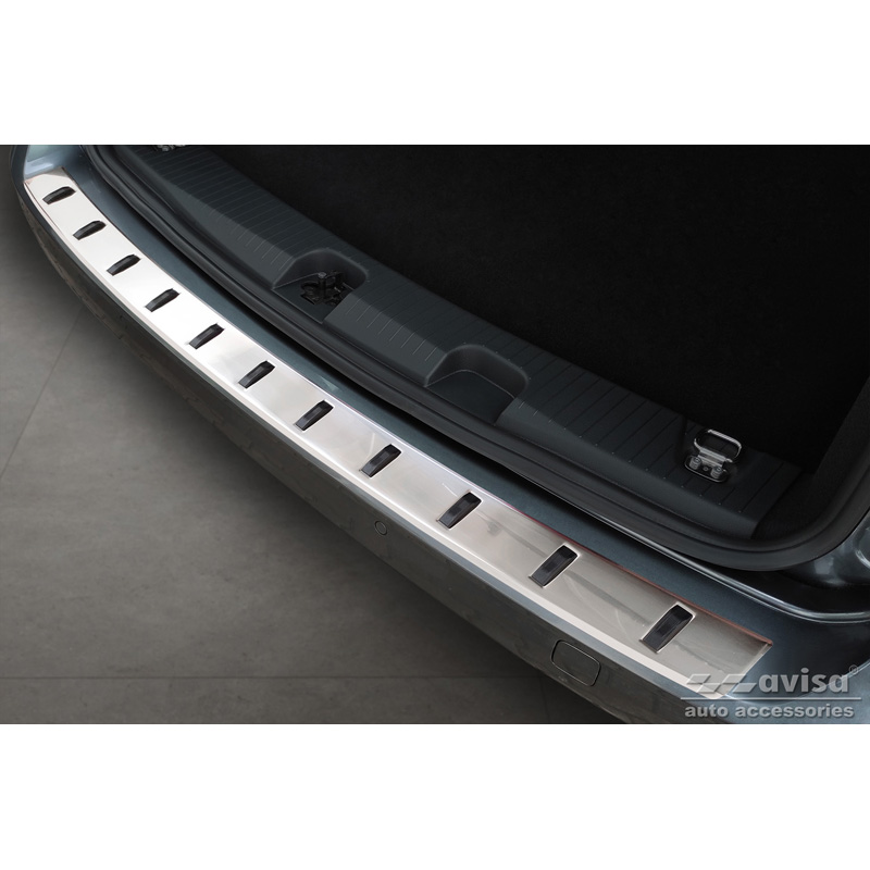 Protection de seuil arrière inox sur mesure pour Volkswagen Caddy V Cargo & Combi 2020- 'STRONG EDITION'