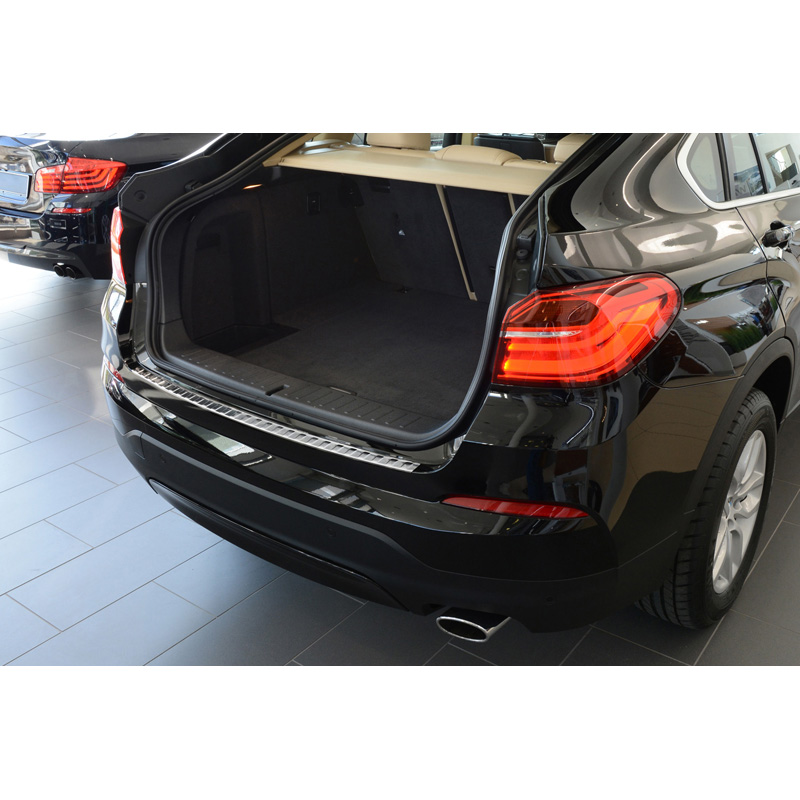 Protection de seuil arrière inox sur mesure pour BMW X4 F26 2014-