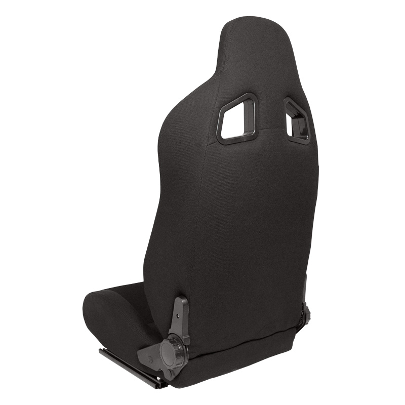 Siège baquet 'MR' - Simili Cuir Noir + Rouge Textile Pine - Dossier réglable - incl. glissières