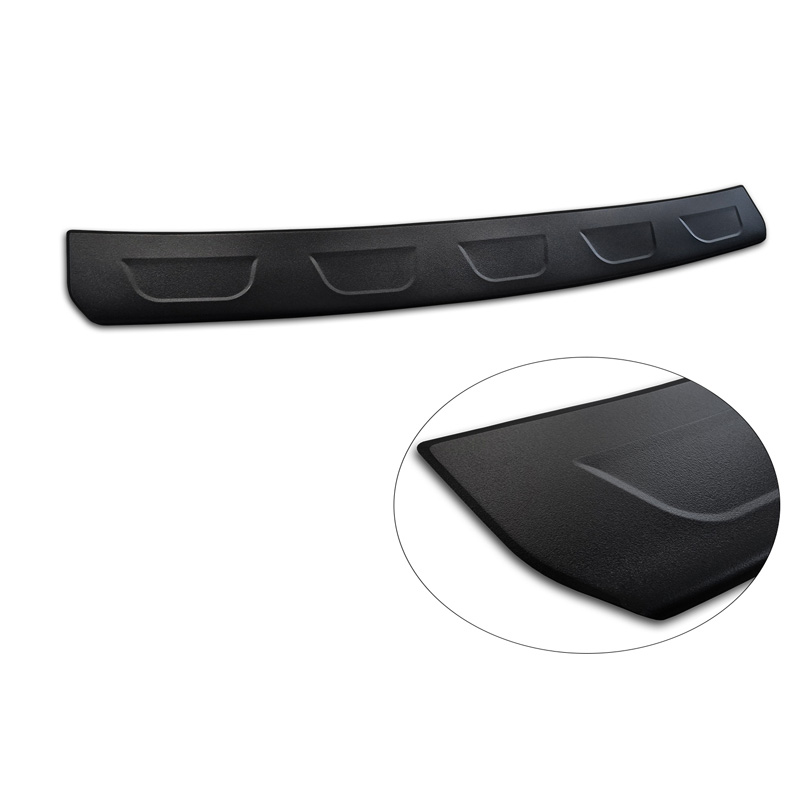 Protection de seuil arrière inox noir mat sur mesure pour Peugeot 408 II Fastback 2023-