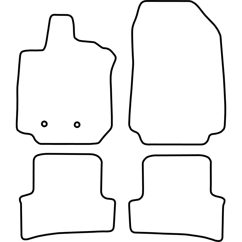 Set de tapis de sol sur mesure pour Renault Clio estate 2008-