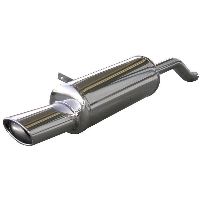 100% Inox Échappement Sport sur mesure pour Renault Clio III 1.4 16v (98cv) 2005- 120x80mm