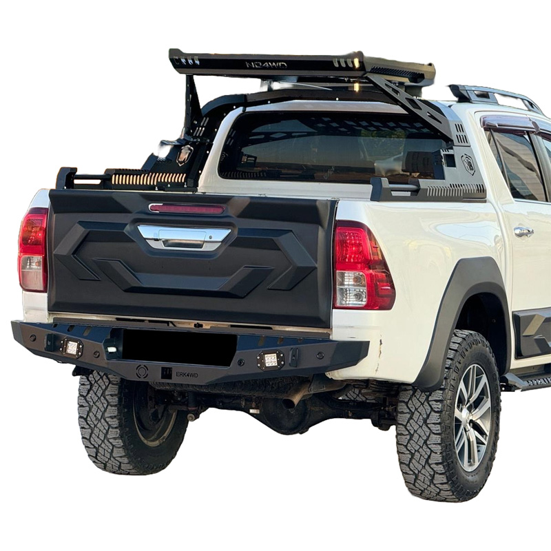 Protecteur de hayon sur mesure pour Toyota Hilux 8ème Gen. 2015-2020 - Noir mat