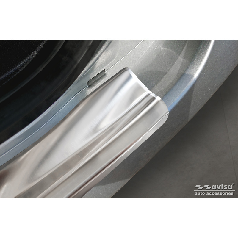 Protection de seuil arrière inox sur mesure pour Ford Fiesta 3/5-portes 2008-2012 & FL 2012-2017 incl. Fiesta Van