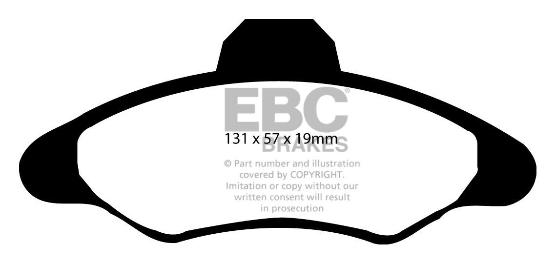 EBC Brakes FORD Orion 1.6 90-94 Remblokken voorzijde greenstuff