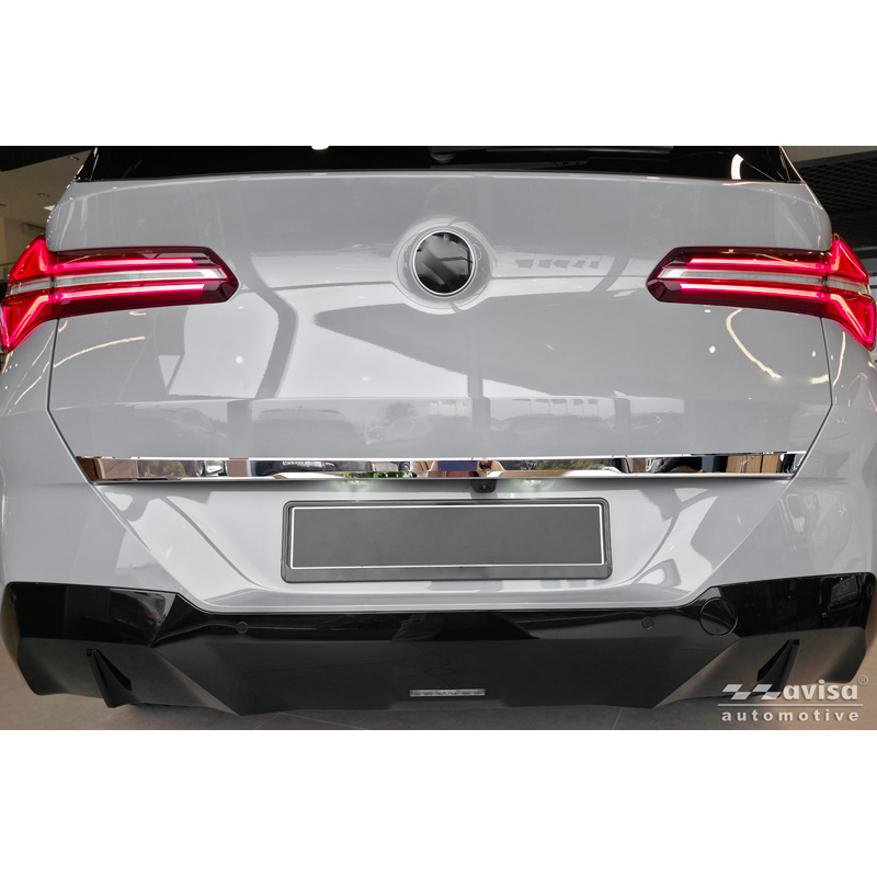 Avisa Revêtement d'habillage du hayon du coffre inox Chrome sur mesure pour BMW X3 (G45) 2024- excl. M-Sport