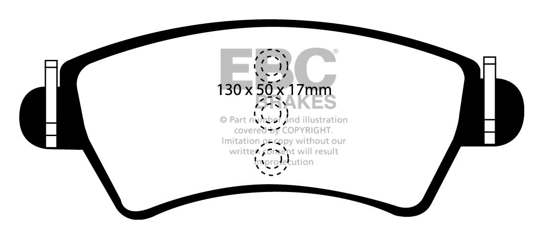 EBC Brakes PEUGEOT 206 2.0 TD 99-2002 Remblokken voorzijde