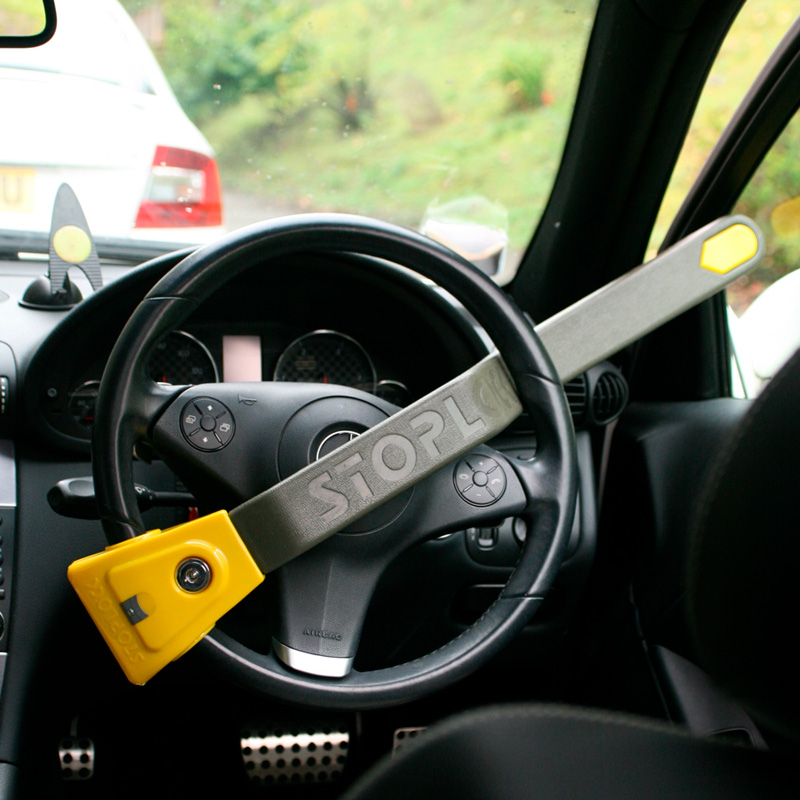 Stoplock Airbag - Antivol Bloque-Volant pour airbag et 4x4 avec LED