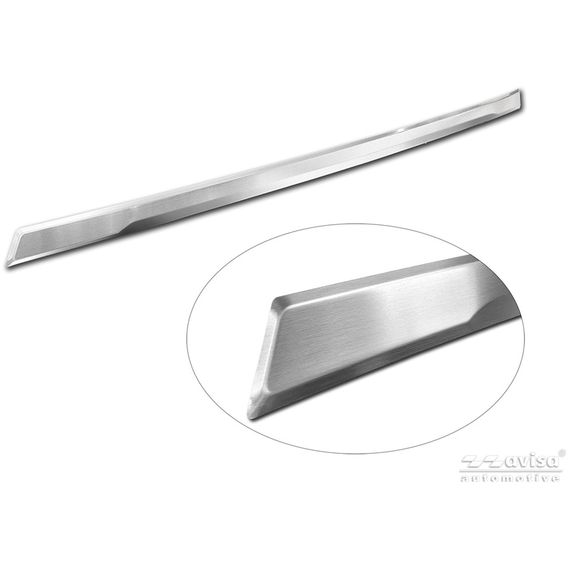 Avisa Revêtement d'habillage du hayon du coffre inox brossé sur mesure pour Skoda Fabia IV (PJ3) 2021-