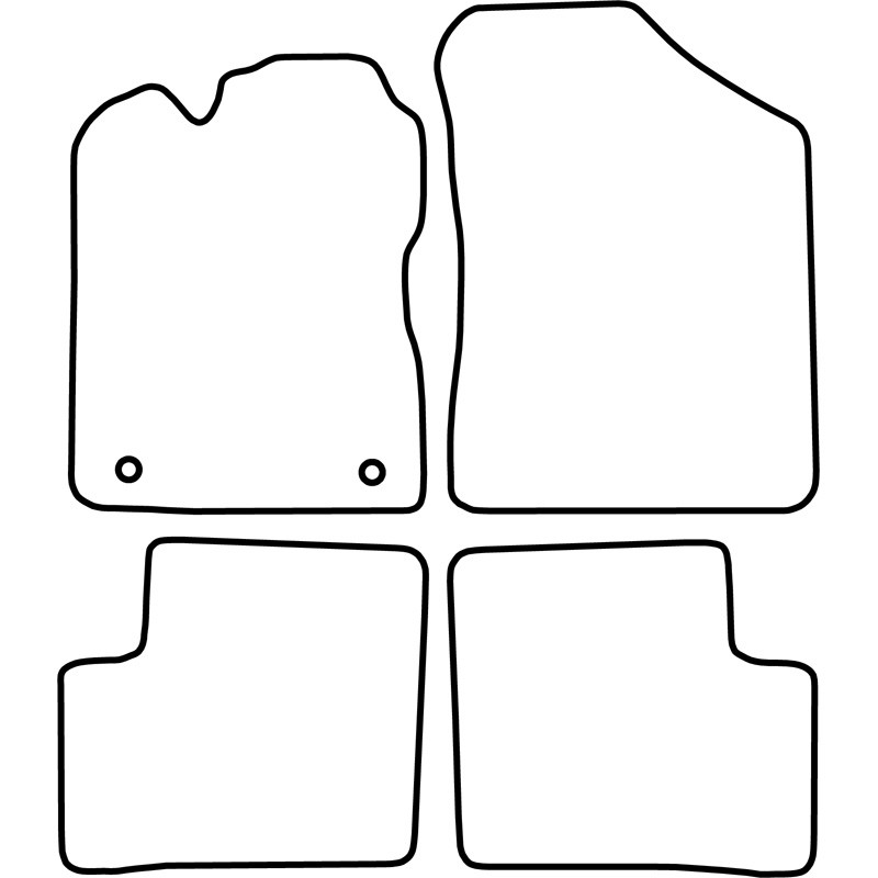 Set de tapis de sol sur mesure pour Daihatsu Cuore 2003-2007