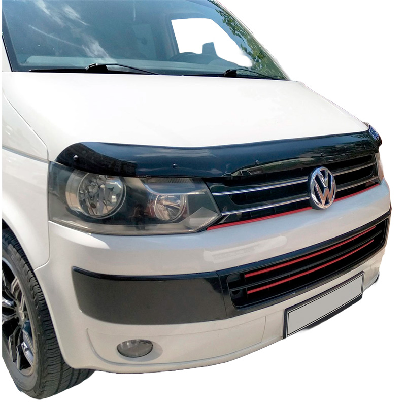 Protection du capot sur mesure pour Volkswagen Transporter T5.1 2010-2015 - Noir brillant