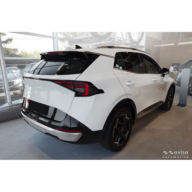 Avisa Protection de Seuil de Coffre Acier Inox sur mesure pour KIA Sportage V (NQ5) Facelift 2025- - Noir