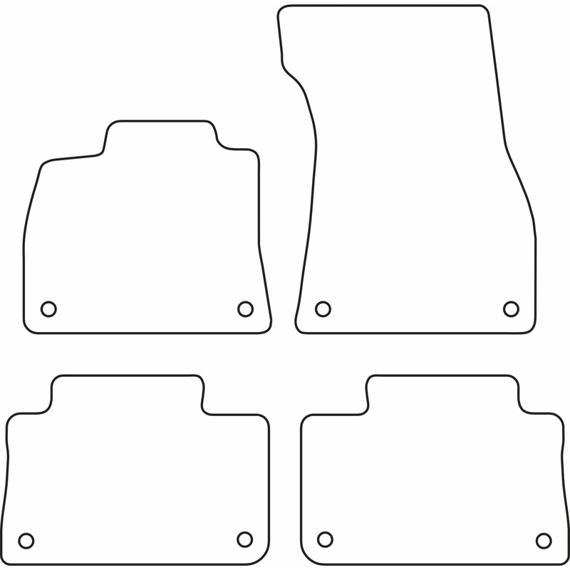 Set de tapis de sol sur mesure pour Audi E-Tron 2018- incl. Sportback