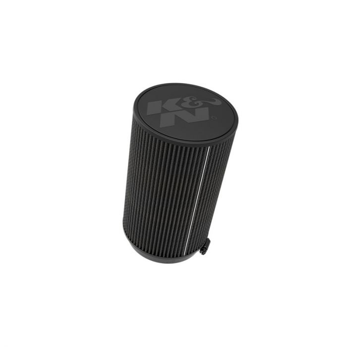 K&N Filtre à Air Noir Dryflow Universel 152mm raccordement, 191mm diamètre, 305mm hauteur (RU-3124HBK)