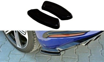 Zijdiffusers VW Golf 7.5 R Facelift Glans Zwart