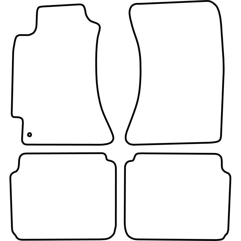 Set de tapis de sol en velours sur mesure pour Subaru Legacy 1999-2004