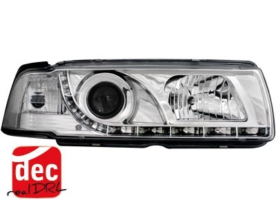 Headlights BMW E36 Sedan Devil Eyes Dlite LED Chrome