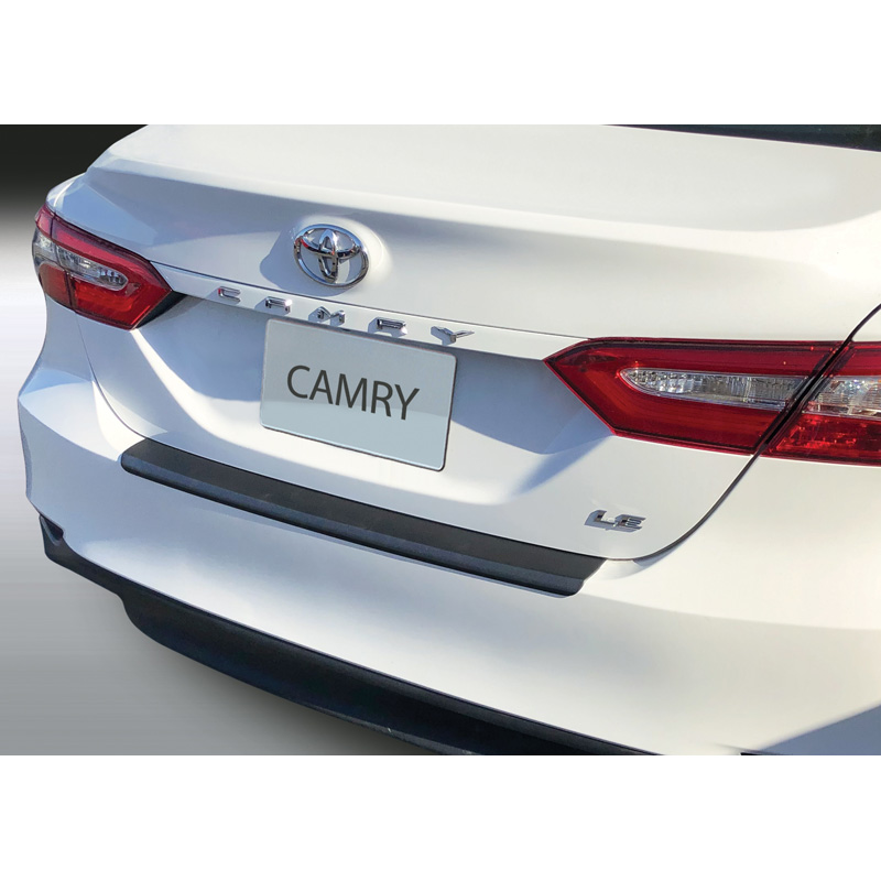 Protection de seuil arrière (ABS) sur mesure pour Toyota Camry 2019- Noir