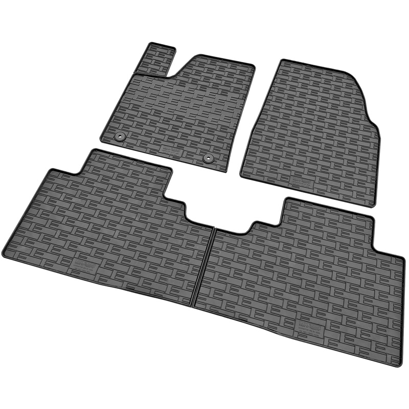 CIKCAR Set tapis de caoutchouc sur mesure pour Leapmotor B10 2025- (3-pièces + points de fixage)