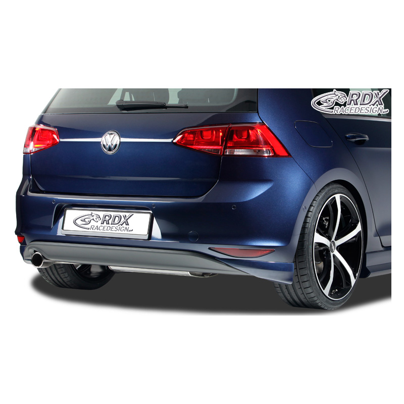 Jupe arrière 'Angles' sur mesure pour Volkswagen Golf VII HB 3/5-portes 2012- excl. GTi/GTD (PUR)