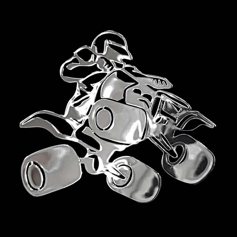 Autocollant Nickel 'Quad' - 70x60mm