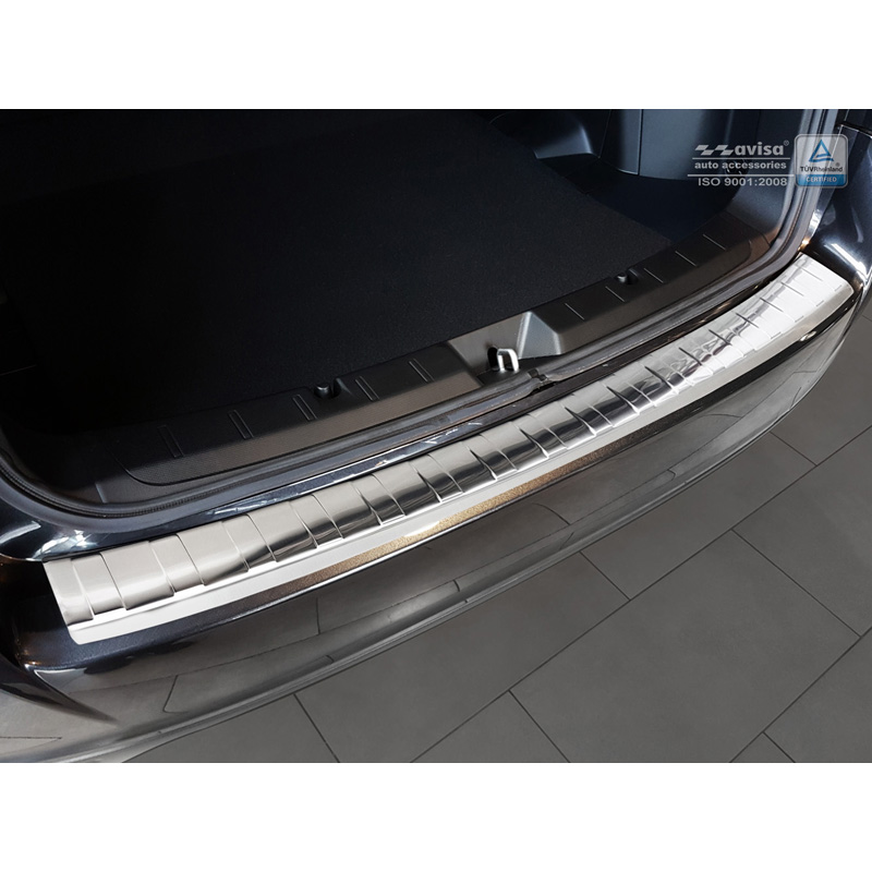 Protection de seuil arrière inox sur mesure pour Subaru Impreza V GT 5-portes 2017- 'Ribs'
