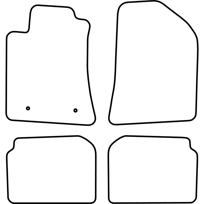 Set de tapis de sol sur mesure pour Toyota Avensis 2003-2005