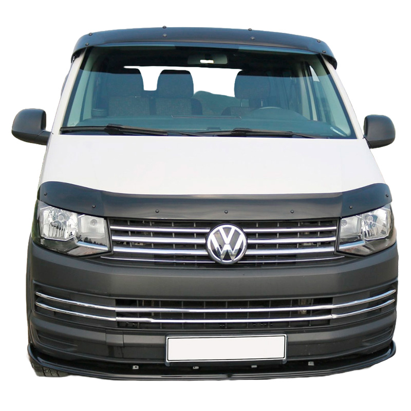 Protection du capot sur mesure pour Volkswagen Transporter T6/T6.1 2015-2022 - Noir brillant