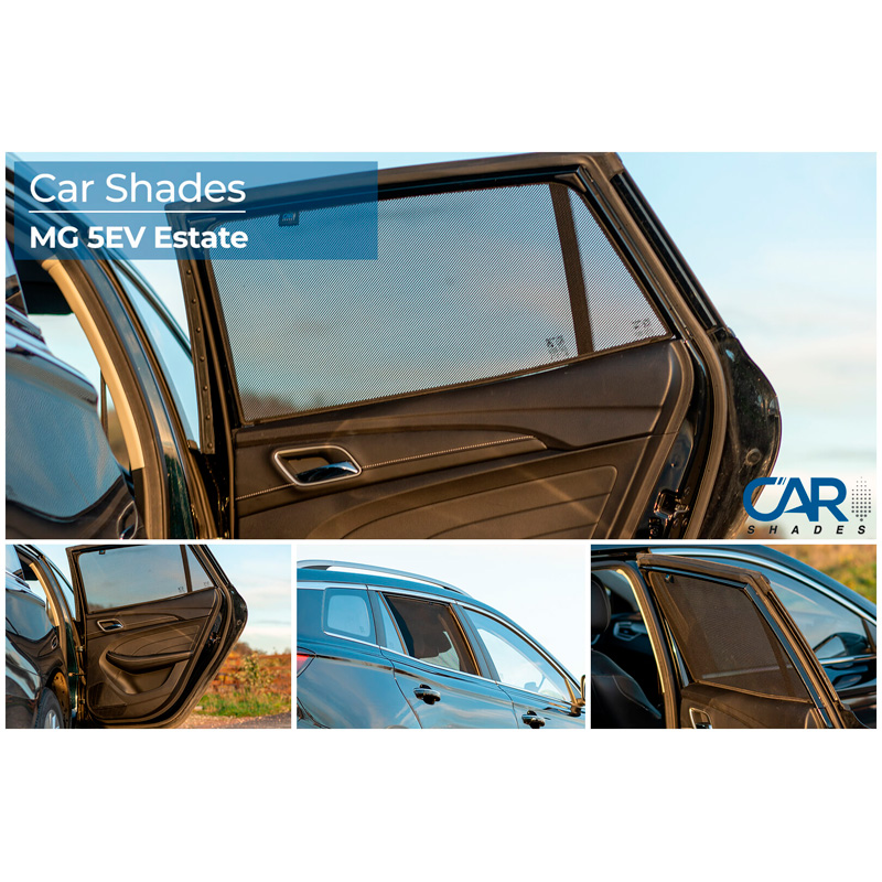 Set de Car Shades (portes arrières) sur mesure pour MG 5 (EV) SW 2020- (2-pièces)