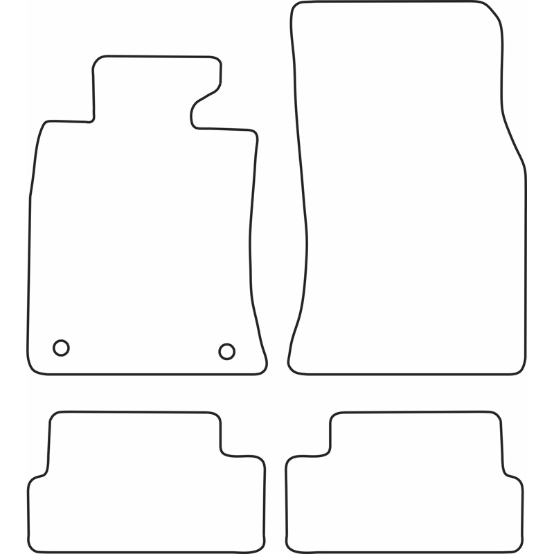 Set de tapis de sol en velours sur mesure pour Mini One & Cooper 2007-2014