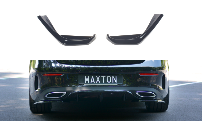 Achter zijskirts Mercedes E W213 Coupé AMG-Line Maxton Design glans zwart