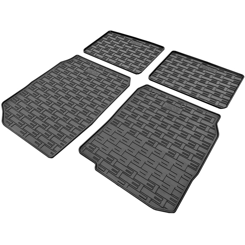 CIKCAR Set tapis de caoutchouc sur mesure pour Dacia Spring EV Facelift 24- (4-pièces + points de fixage)