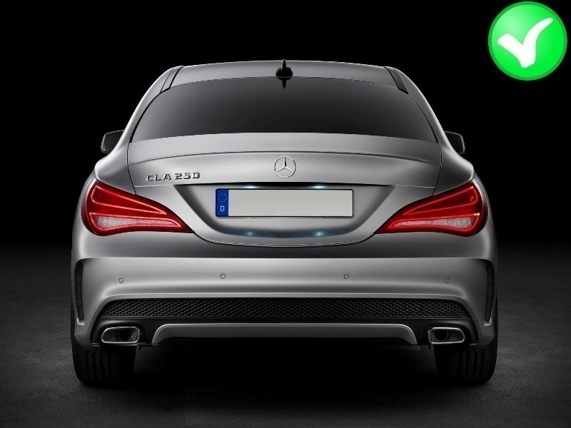 Diffusor Mercedes CLA W117 X117 Shooting Brake (2013-2018) Facelift CLA45 Look
