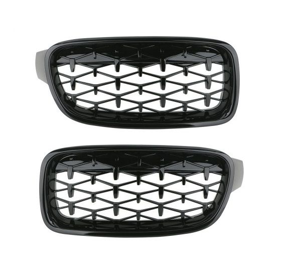 Grill Nieren BMW 3 Serie F30 Zwart mat