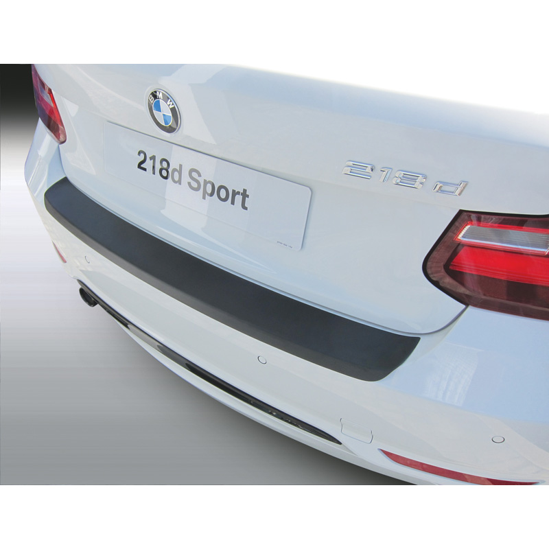 Protection de seuil arrière (ABS) sur mesure pour BMW Série 2 F22 SE/Luxury/Sport 4/2014- Noir