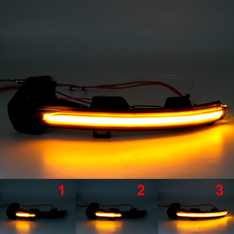 Set de Clignotants de Rétroviseurs LED sur mesure pour Volkswagen Passat (3G) 2014- & Arteon 2017- - Fumée - incl. Feux Dynamiques